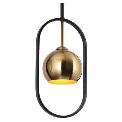 L.n.c. 1-light Matte Black And Plating Brass Pendant Lamp