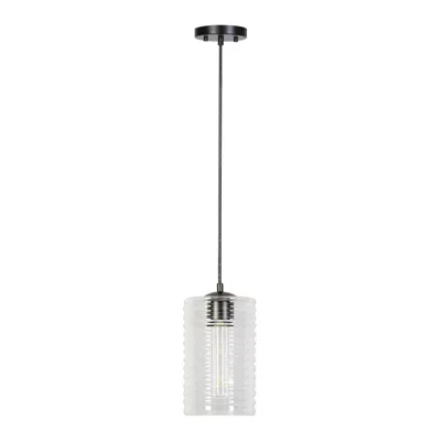 L.n.c. 1-light Matte Black Pendant Lamp With Glass
