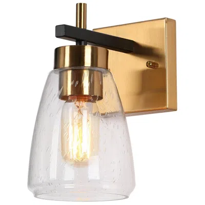 L.n.c. 1-light Modern Brass Black Wall Sconce Bathoom Vanity Light