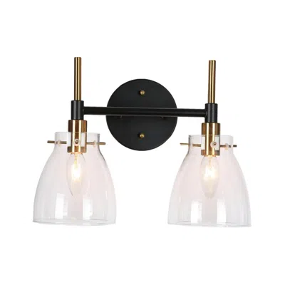 L.n.c. 2-light Black Bathroom Vanity Light