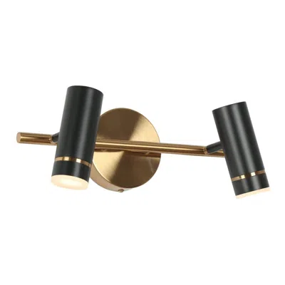 L.n.c. 2-light Black Led Vanity Light