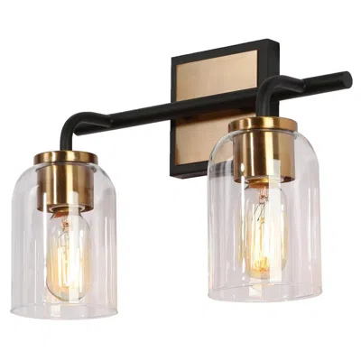 L.n.c. 2-light Brass Gold Bathroom Vanity Light