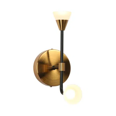 L.n.c. 2-light Brass Integrated Led Wall Sconce Lighting