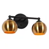 L.n.c. 2-light Brass-plated Bathroom Vanity Light