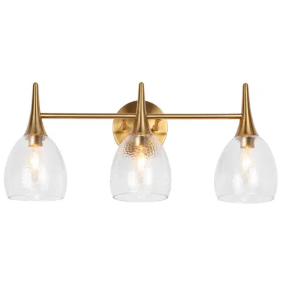 L.n.c. 3-light 21.7" Wide Gold Bath Light