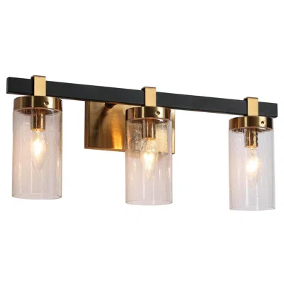 L.n.c. 3-light Antique Brass Bathroom Vanity Light