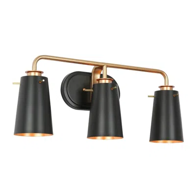 L.n.c. 3-light Black Bathroom Vanity Light