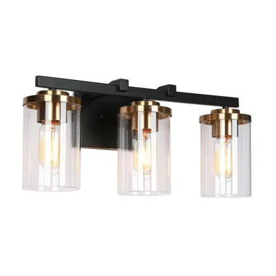 L.n.c. 3-light Black Vanity Light