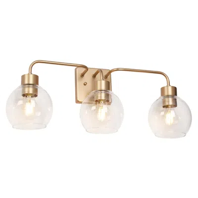 L.n.c. 3-light Dark Gold Bathroom Vanity Light