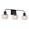 L.n.c. 3-light Matte Black Bathroom Vanity Light