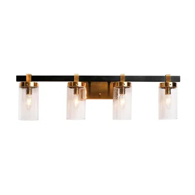 L.n.c. 4-light Brass Bathroom Vanity Light