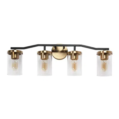 L.n.c. 4-light Brass Gold Bathroom Vanity Light