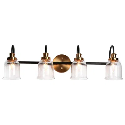 L.n.c. 4-light Brass Gold Bathroom Vanity Light