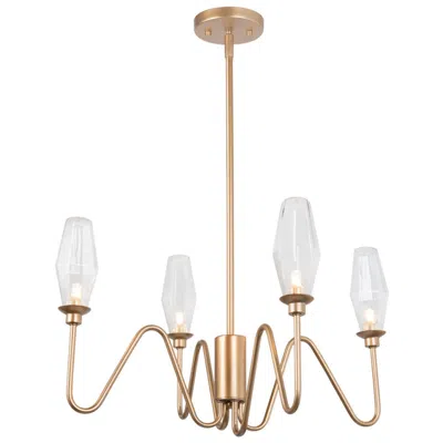 L.n.c. 4-lights 23"w Flora Buds Art Deco Island Pendant Light Chandelier