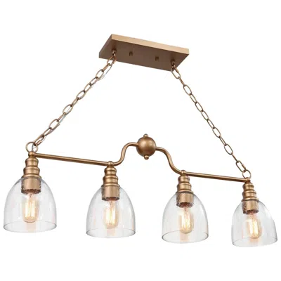 L.n.c. 4-lights 32"w Linear Island Pendant Light Chandelier