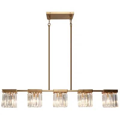 L.n.c. 5-light Island Chandelier In Gold