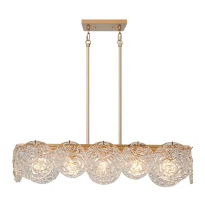 L.n.c. 5-light Satin Gold Island Lamp