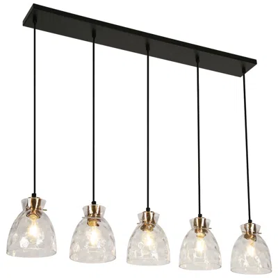 L.n.c. 5-lights Large Linear Island Pendant Light Chandelier