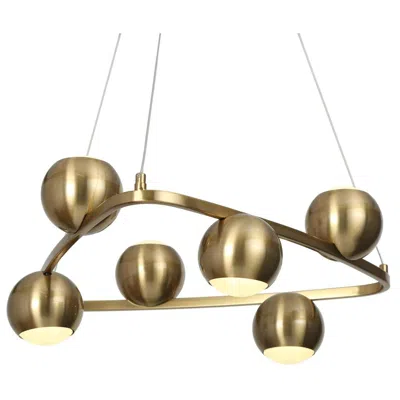L.n.c. 6-light Plating Brass Chandeliers Led