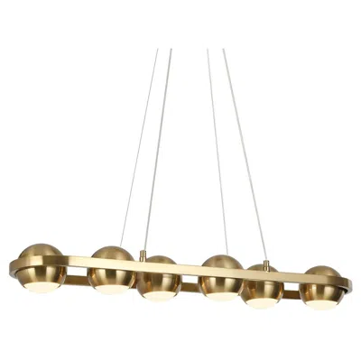 L.n.c. 6-light Plating Brass Island Lamp Led In Gold
