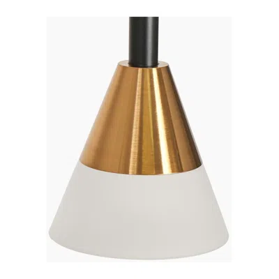 L.n.c. 7-light Matte Black And Plating Brass Chandeliers Led In Gold