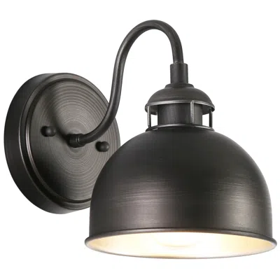 L.n.c. Abspinim 1-light Industrial Wall Sconce - Made To Order In Black