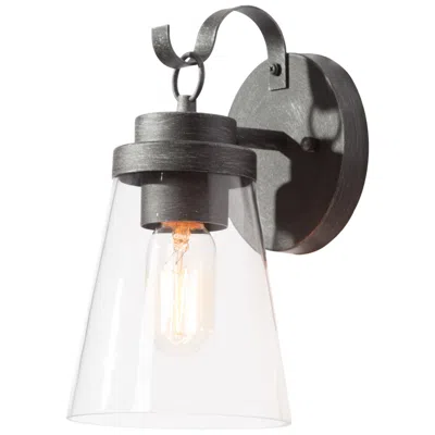 L.n.c. Aestite 10.2" High Brushed Silver Glass Outdoor Wall Light