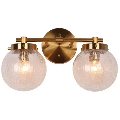 L.n.c. Aevas 2-light 13.8" Wide Gold Gold Bath Light