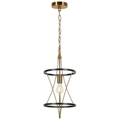 L.n.c. Altris 9.4" Wide Black Gold 1-light Pendant Light