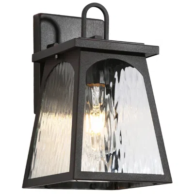 L.n.c. Arctifyra 11" High Textured Rust Outdoor Wall Light