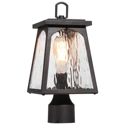 L.n.c. Arctifyra 14 1/2" High Textured Rust Outdoor Post Light