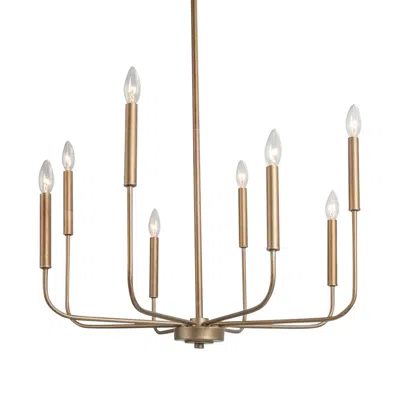 L.n.c. Arlin 26 3/4" Wide Dark Gold 8-light Candle Chandelier