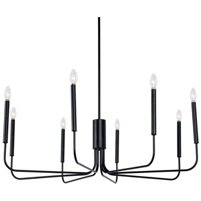 L.n.c. Arlin 49.2" Wide Black 8-light Candle Chandelier