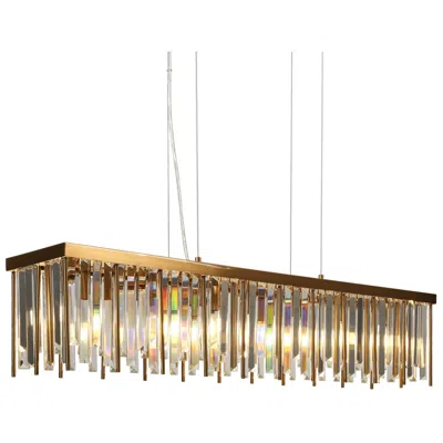 L.n.c. Athean 7-light Crystal Island Chandelier