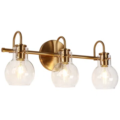 L.n.c. Borislav 22" Wide Plating Brass 3-light Vanity Bath Light