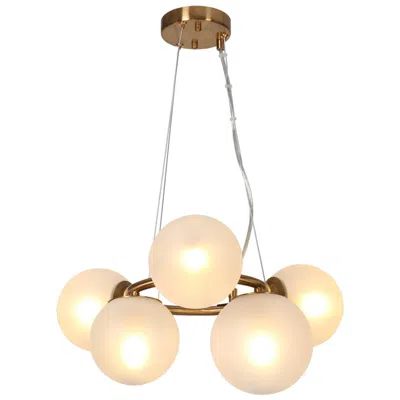 L.n.c. Butia 19.7" Wide Gold 5-light Wagon Wheel Chandelier