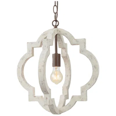 L.n.c. Cachil 16" Wide 1-light Wood Lantern Chandelier