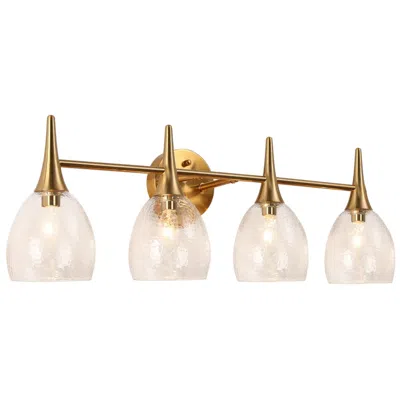 L.n.c. Cola 4-light 28.3" Wide Gold Bath Light