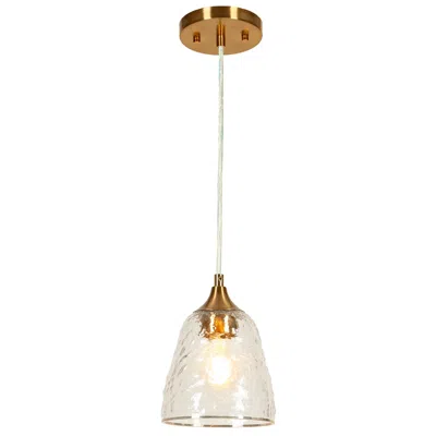L.n.c. Dolohovstrout 5.9" Wide Gold 1-light Pendant Light