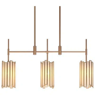 L.n.c. Durail 3-light Gold Island Chandelier