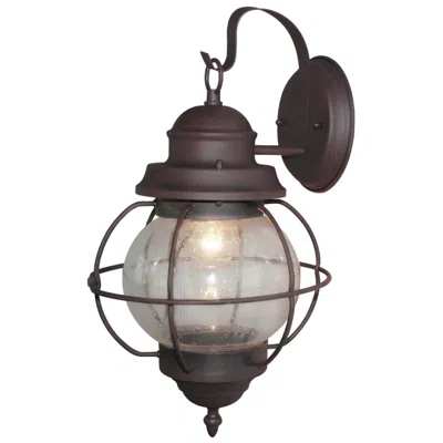 L.n.c. Edith 17" High Rust Glass Outdoor Wall Light