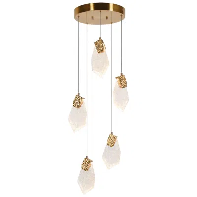 L.n.c. Esworlo 5-light Led Resin Island Pendant Light