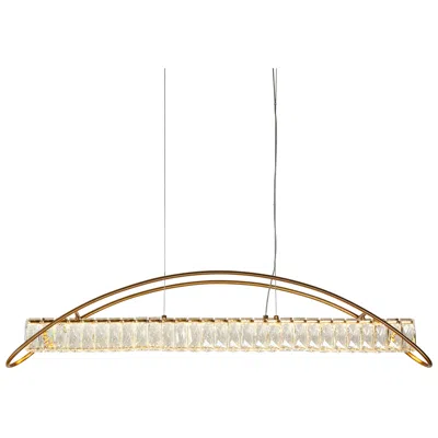 L.n.c. Ethel 1-light Led Crystal Island Chandelier