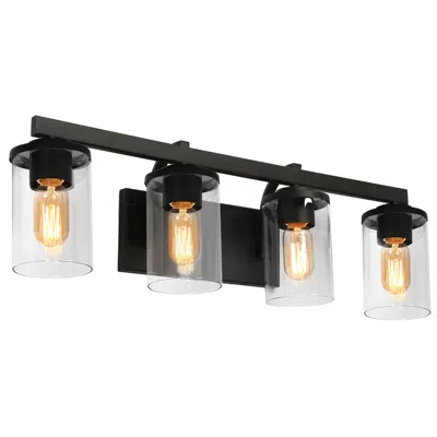 L.n.c. Fouma 4-light Black Bathroom Vanity Light