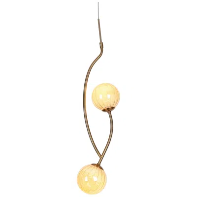 L.n.c. Frebirdy 2-light Glass Led Pendant Light