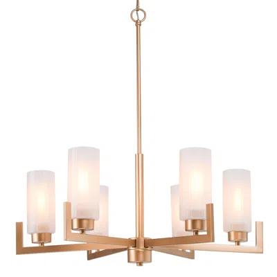 L.n.c. Lnc Gollin 27 1/2" Wide Gold 6-light Modern Chandelier