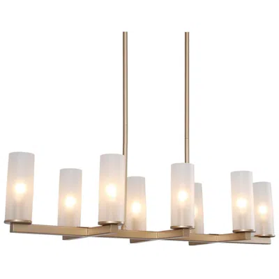 L.n.c. Gollin 32 1/2" Wide Gold Metal 8-light Island Chandelier