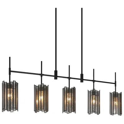 L.n.c. Hemera 45 1/4" Wide Matte Black 5-light Island Chandelier