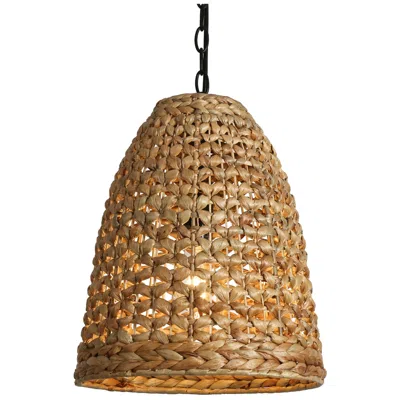L.n.c. Holophankton 1-light Rattan Pendant Light In Brown
