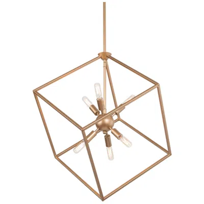 L.n.c. Jonas 20" Wide Gold 6-light Chandelier